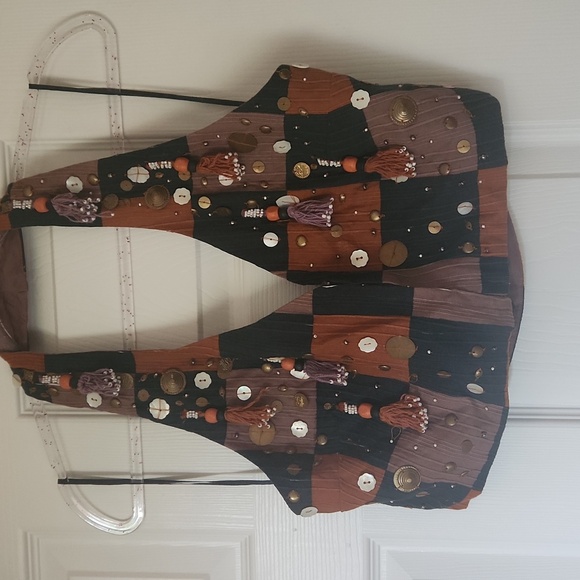 Zara patchwork beaded halter - Picture 4 of 6